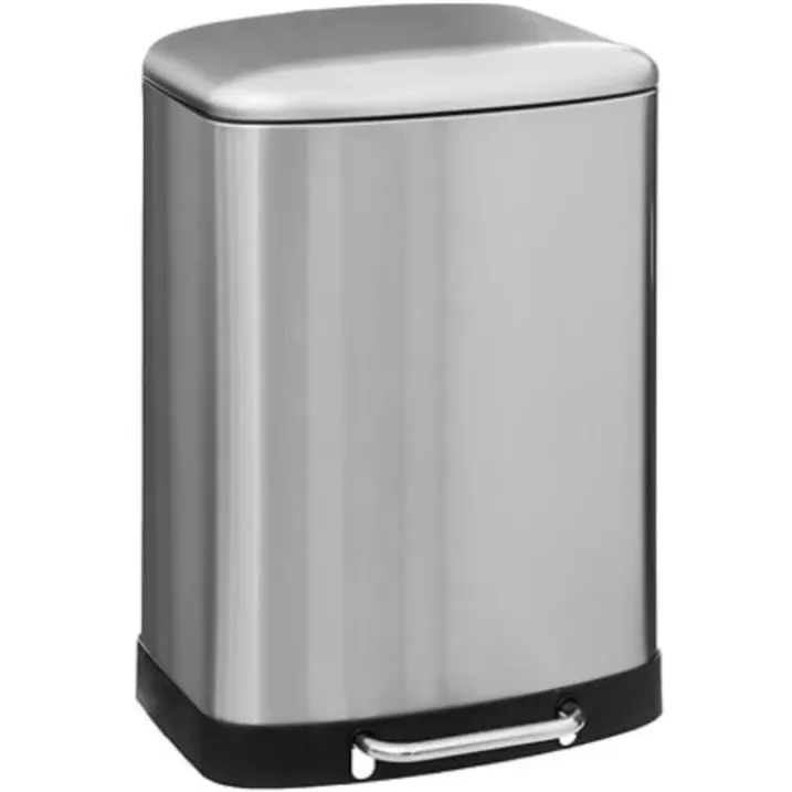 Poubelle en métal bac amovible 50 L
