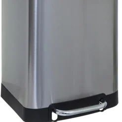 Poubelle en métal bac amovible 30 L