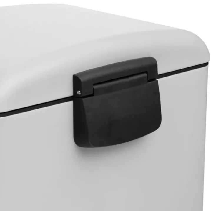 Poubelle en métal bac amovible 30 L