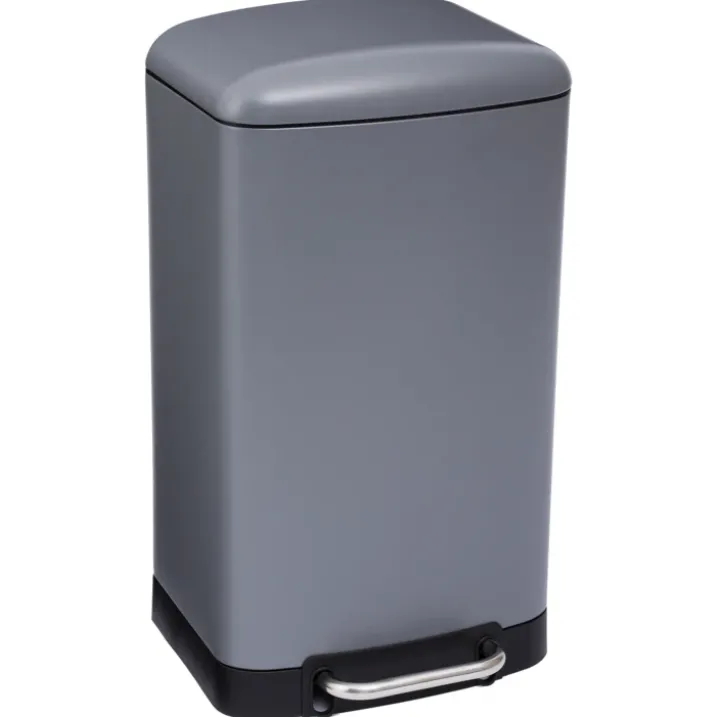 Poubelle en métal bac amovible 30 L