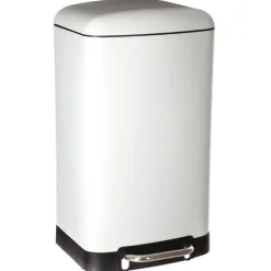 Poubelle en métal bac amovible 30 L