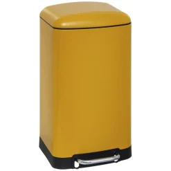 Poubelle en métal bac amovible 30 L