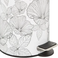 Poubelle à pédale esprit floral