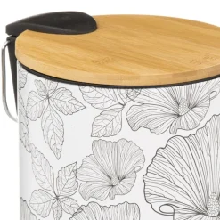 Poubelle à pédale esprit floral