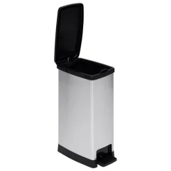 Poubelle à pédale slim 40L avec frein de chute
