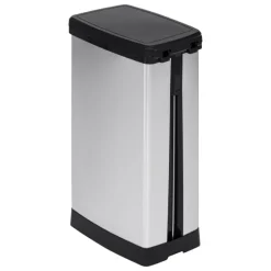 Poubelle à pédale slim 40L avec frein de chute