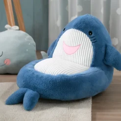 Pouf enfant en forme de requin