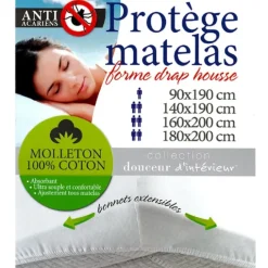 Protège-matelas en forme de drap housse