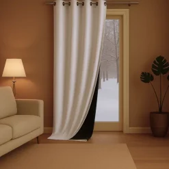Rideau anti-froid doublé polaire