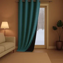 Rideau anti-froid doublé polaire