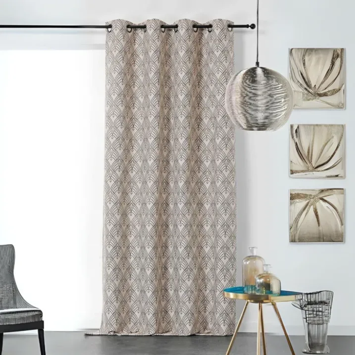 Rideau art décoratif en jacquard