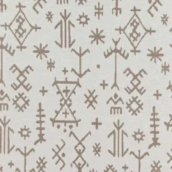 Rideau aux impressions de dessins aztèques