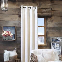 Rideau cocooning en imitation fourrure