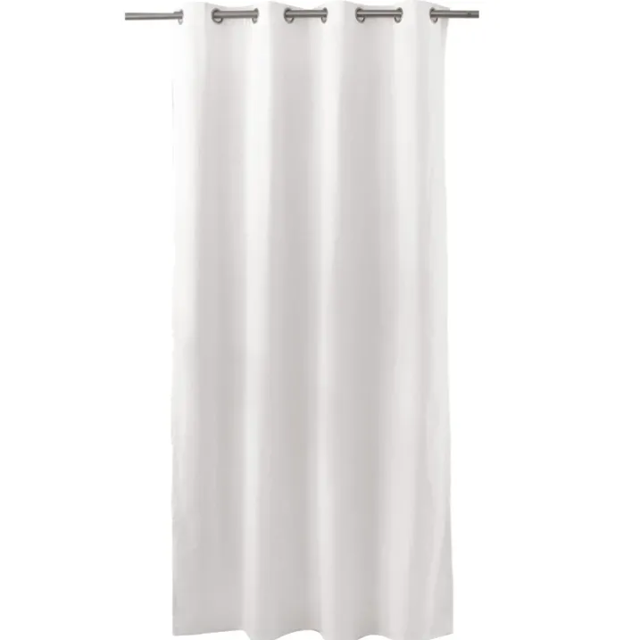 Rideau coloré en pur coton 8 œillets