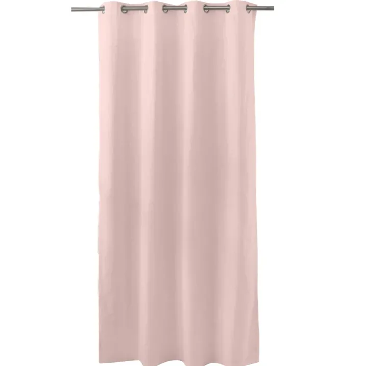Rideau coloré en pur coton 8 œillets