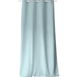 Rideau coloré en pur coton 8 œillets