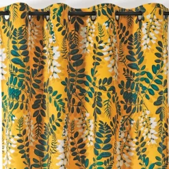 Rideau d'ameublement aux feuilles d'acacia