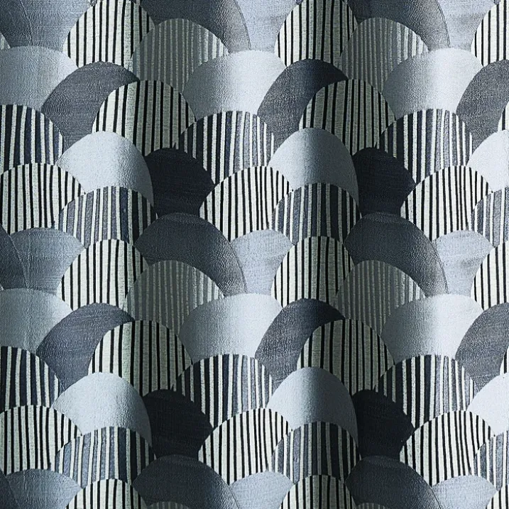Rideau d'ameublement à jacquard arrondi