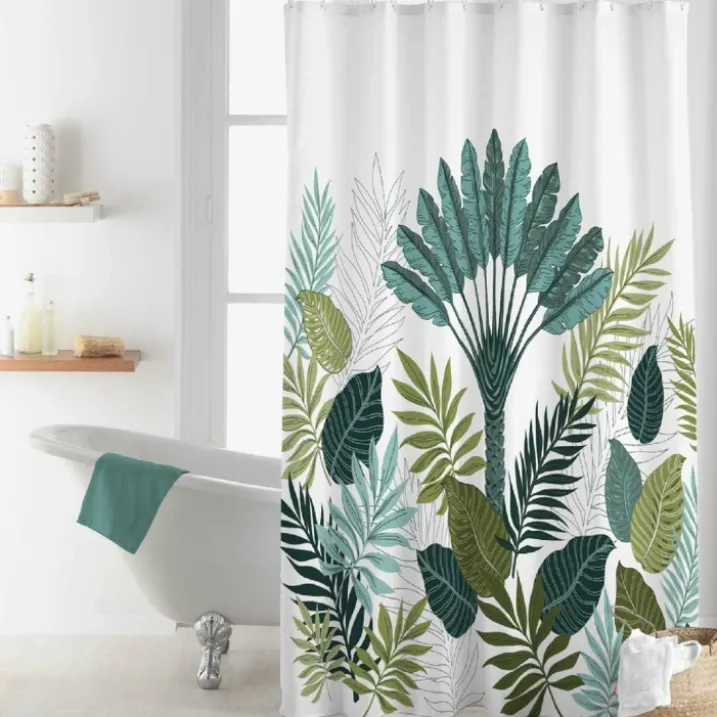 Rideau de Douche avec Crochets Panazio Tropical