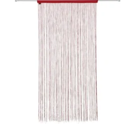 Rideau de fils unis et colorés