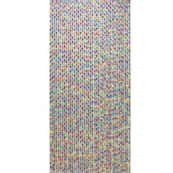 Rideau de perles en bois coloré