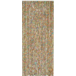 Rideau de porte chenilles multicolores