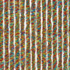 Rideau de porte chenilles multicolores
