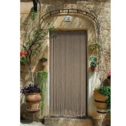 Rideau de porte en corde tressée