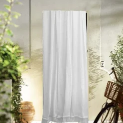 Rideau de Porte "Marseillais" uni à franges