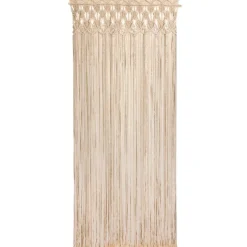 Rideau de porte tissé en macramé