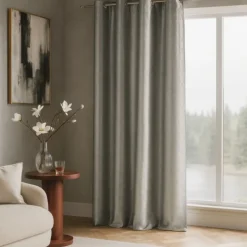 Rideau effet soie motif écaille