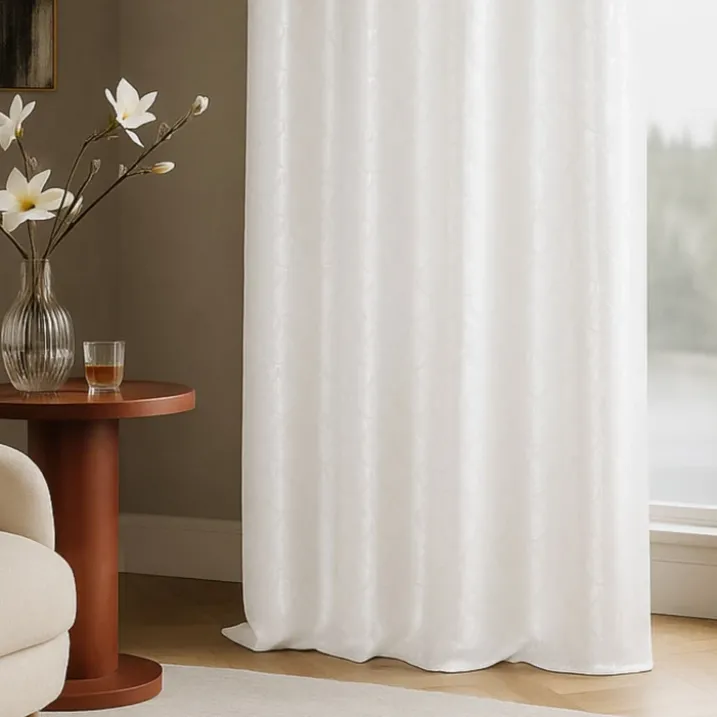 Rideau effet soie motif écaille