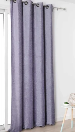 Rideau effet velours velouté uni