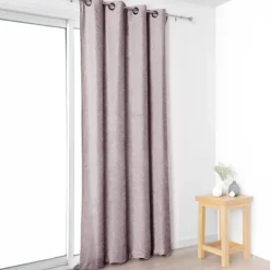 Rideau effet velours velouté uni