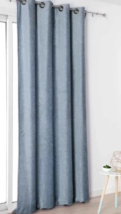 Rideau effet velours velouté uni