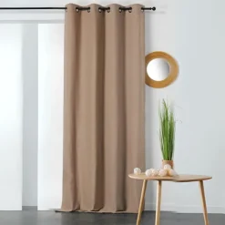 Rideau en coton et chanvre