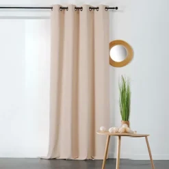 Rideau en coton et chanvre