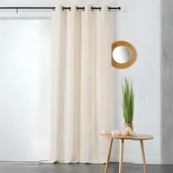 Rideau en coton et chanvre