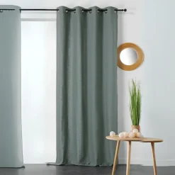 Rideau en coton et chanvre