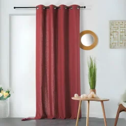 Rideau en coton et chanvre