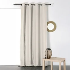 Rideau en Coton et Lin Uni XXL