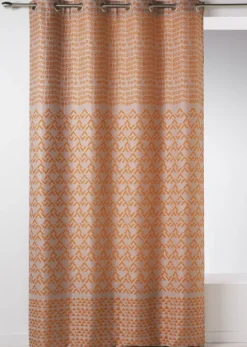 Rideau en jacquard aux motifs fantaisies