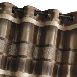Rideau en jacquard à pois et rayures