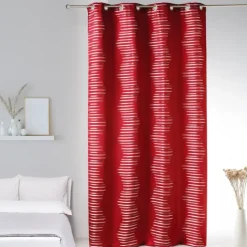 Rideau en jacquard à vagues fantaisies