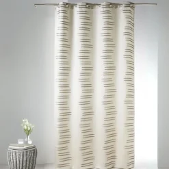 Rideau en jacquard à vagues fantaisies