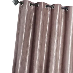 Rideau en taffetas froissé à œillets
