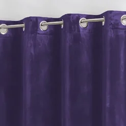 Rideau en velours feutré uni