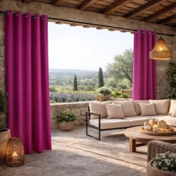 Rideau extérieur coloré imperméable résistant aux UV