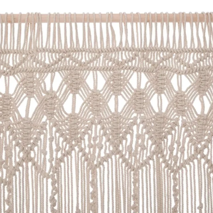 Rideau fil en macramé