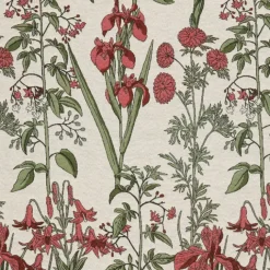 Rideau fleur d'Iris poly-coton
